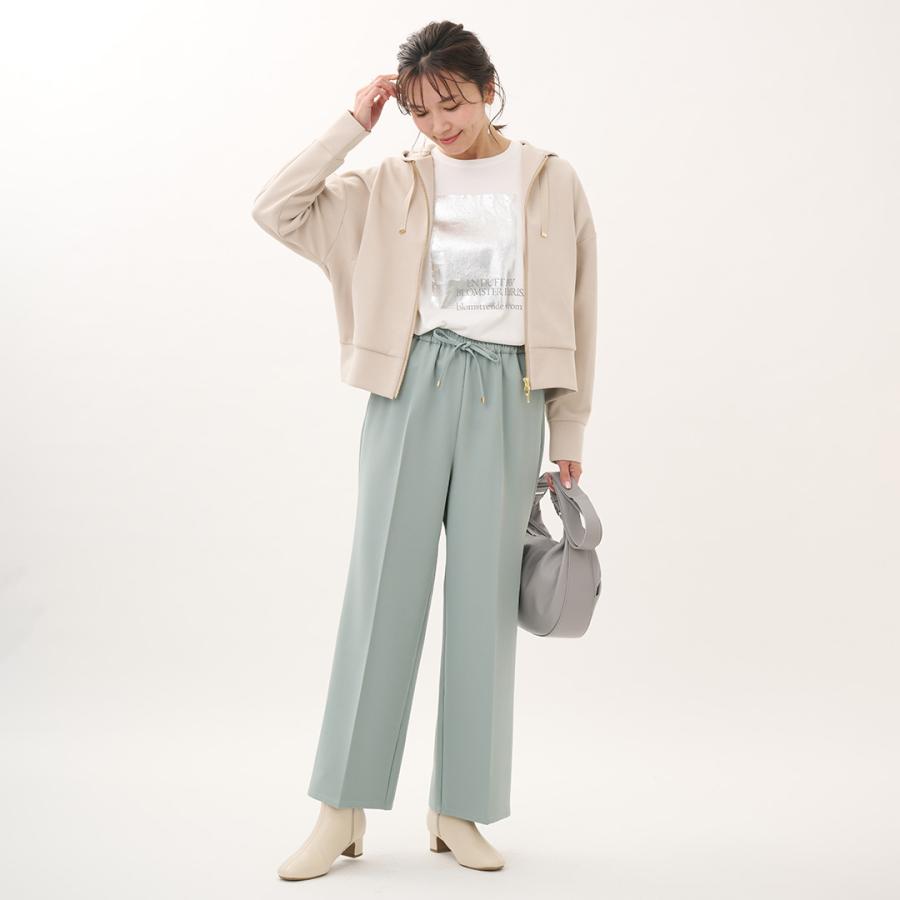 レディース トップス アウター パーカー 羽織り キレイ見え ウォッシャブル ストレッチ 春 おしゃれ  通販|ダブルジップダンボールパーカー  KEYUCA(ケユカ) | KEYUCA | 02