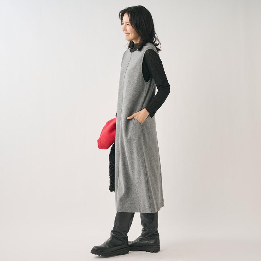 レディース ボトムス スカート ジャンパースカート 起毛 ウォッシャブル ストレッチ 冬 おしゃれ 通販|起毛ジャージー2WAYジャンパースカート  KEYUCA(ケユカ) | KEYUCA | 03