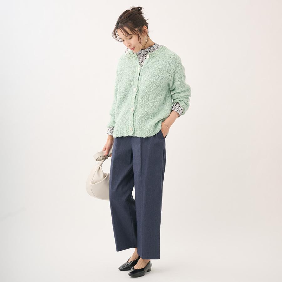 レディース トップス カーディガン ニット リボンヤーン 金ボタン 春 ウォッシャブル おしゃれ  通販|リボンヤーン金ボタンニットカーディガン  KEYUCA(ケユカ) | KEYUCA | 03