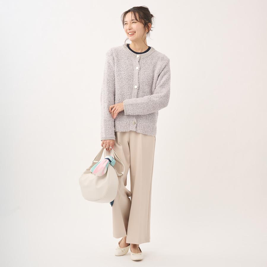 レディース トップス カーディガン ニット リボンヤーン 金ボタン 春 ウォッシャブル おしゃれ  通販|リボンヤーン金ボタンニットカーディガン  KEYUCA(ケユカ) | KEYUCA | 02