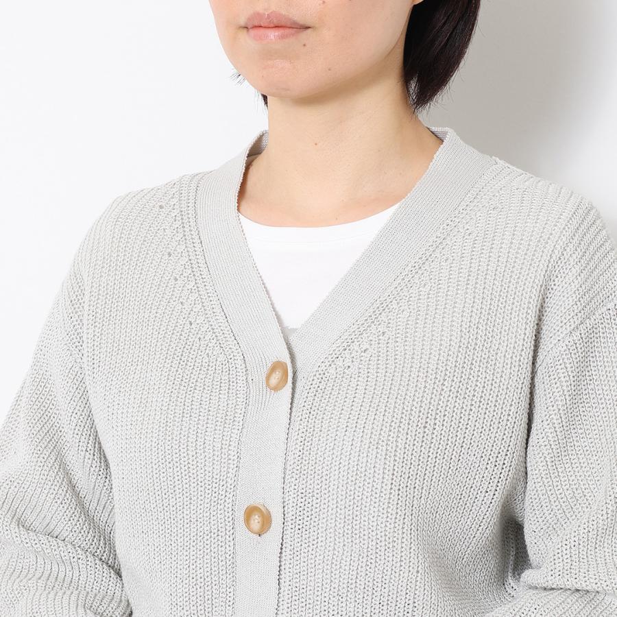 レディース トップス カーディガン ニット コンパクト 羽織 ドライ 天然 春 春夏 ウォッシャブル おしゃれ 通販|片畦アイレットカーディガン KEYUCA(ケユカ) | KEYUCA | 07