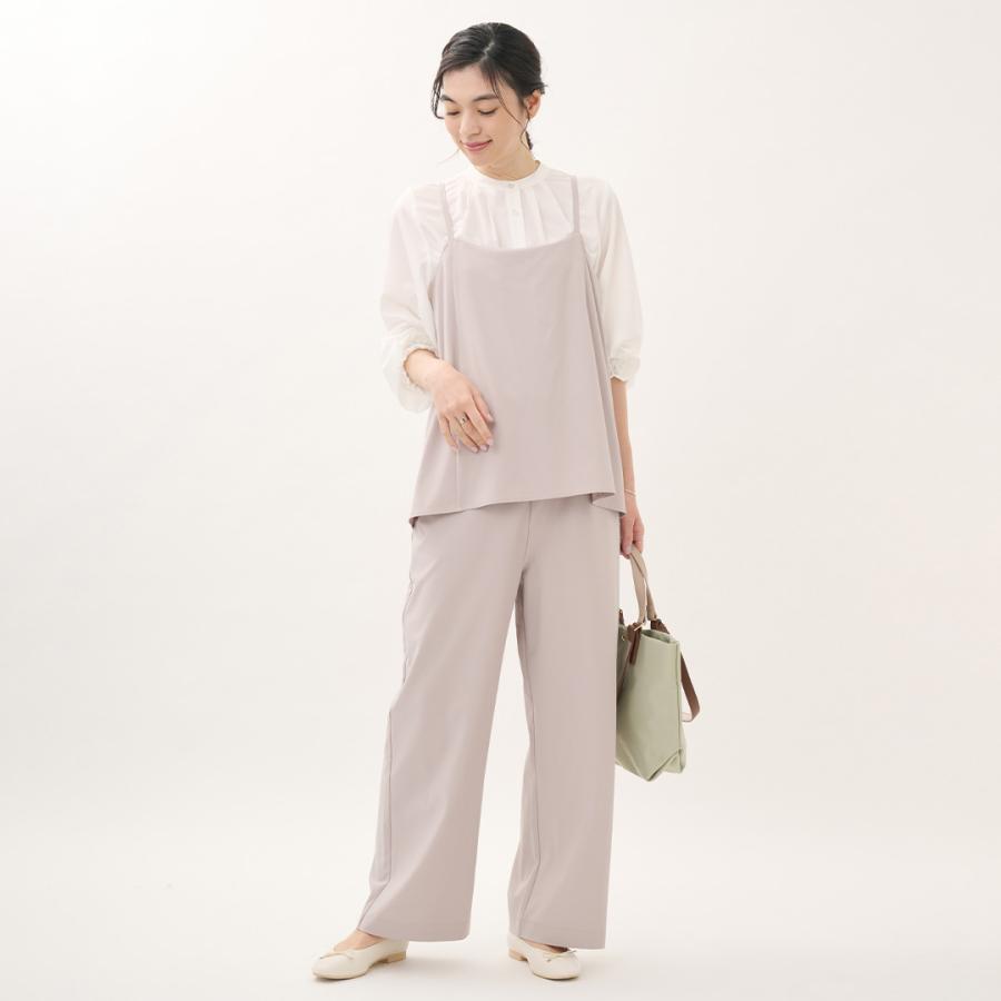 レディース オールインワン キャミ キャミソール ストレートワイド ストレッチ UV ウォッシャブル 春 おしゃれ 通販|キャミソールオールインワン KEYUCA(ケユカ) | KEYUCA | 03