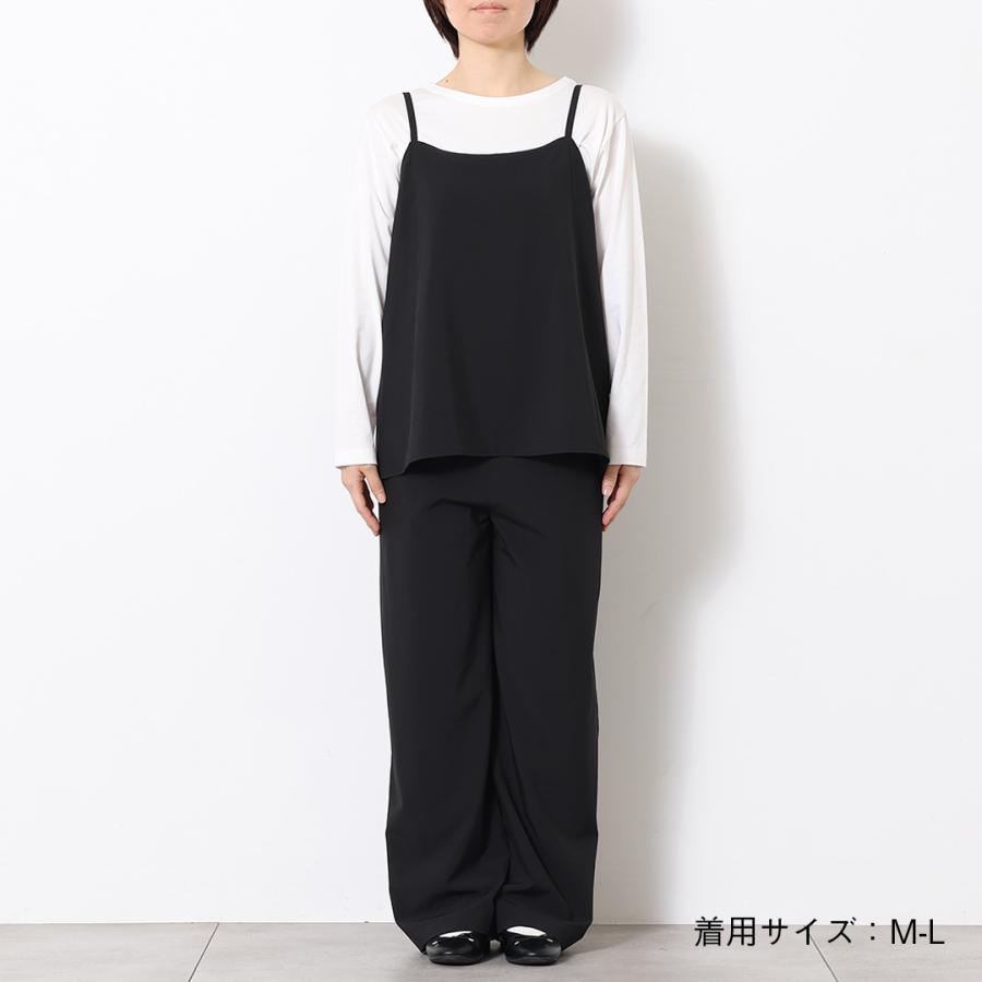 レディース オールインワン キャミ キャミソール ストレートワイド ストレッチ UV ウォッシャブル 春 おしゃれ 通販|キャミソールオールインワン KEYUCA(ケユカ) | KEYUCA | 09