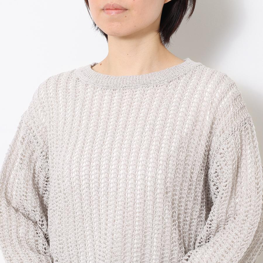 レディース トップス ニット 透かし メッシュ シンプル 春 ウォッシャブル おしゃれ  通販|テープヤーン透カシニットトップス  KEYUCA(ケユカ) | KEYUCA | 06