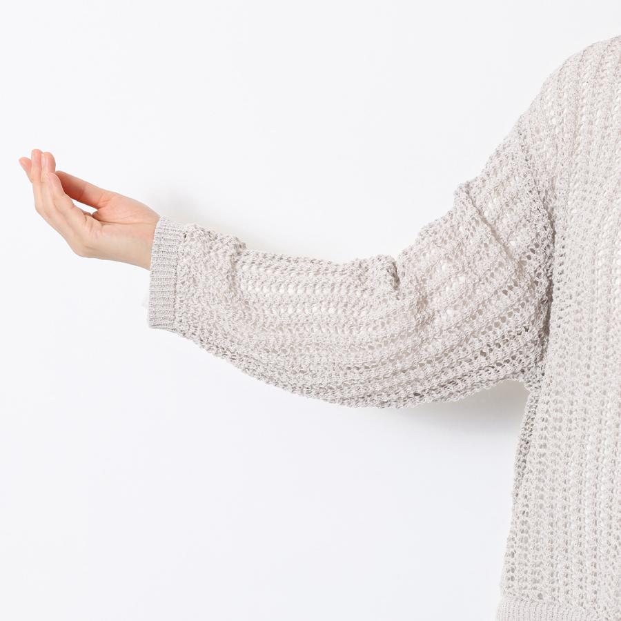 レディース トップス ニット 透かし メッシュ シンプル 春 ウォッシャブル おしゃれ  通販|テープヤーン透カシニットトップス  KEYUCA(ケユカ) | KEYUCA | 07