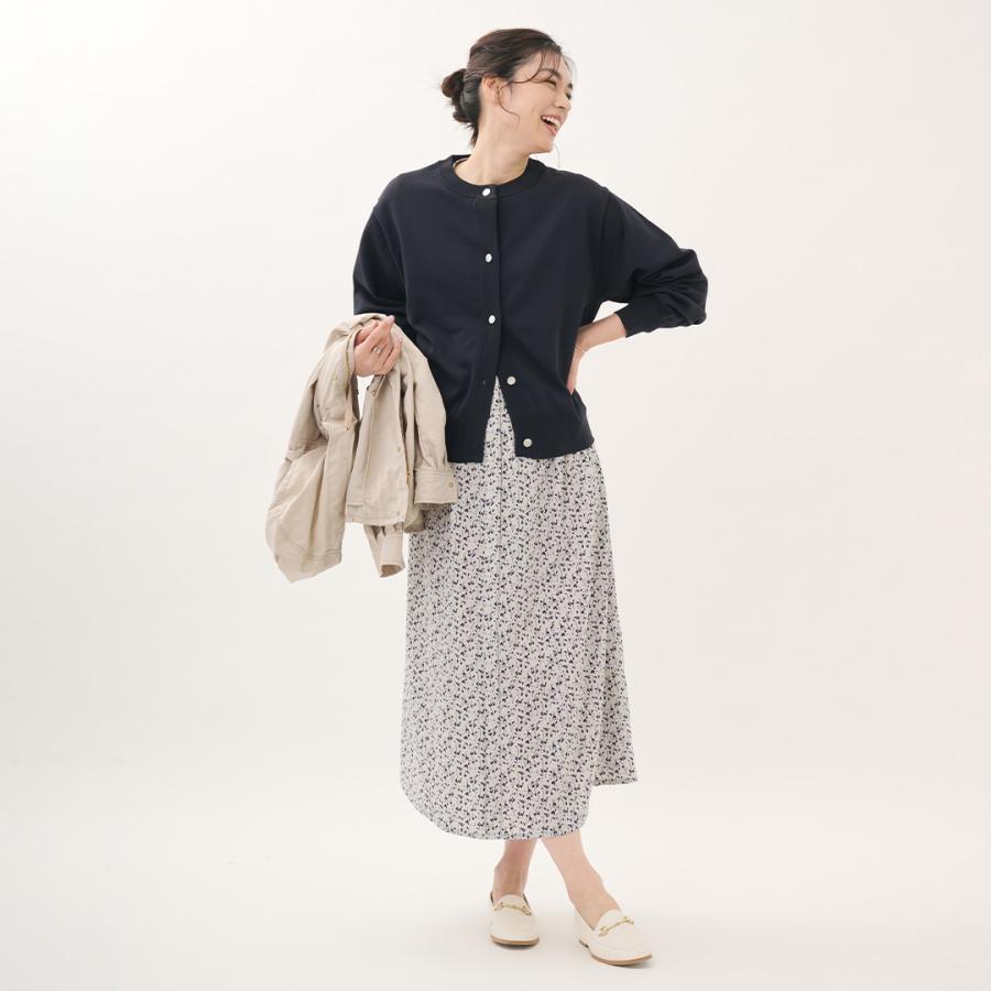 レディース トップス ライトアウター カーディガン ニット 軽量 ウォッシャブル 春 おしゃれ 通販|クルーネックスポンジニットカーディガン KEYUCA(ケユカ) | KEYUCA | 03