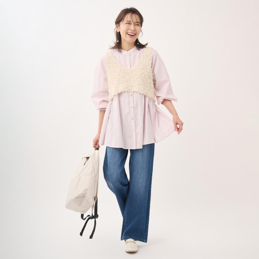 レディース トップス ジレ ベスト ap retro ベスト ジレ ダブルZIPリブニットベスト レディース
