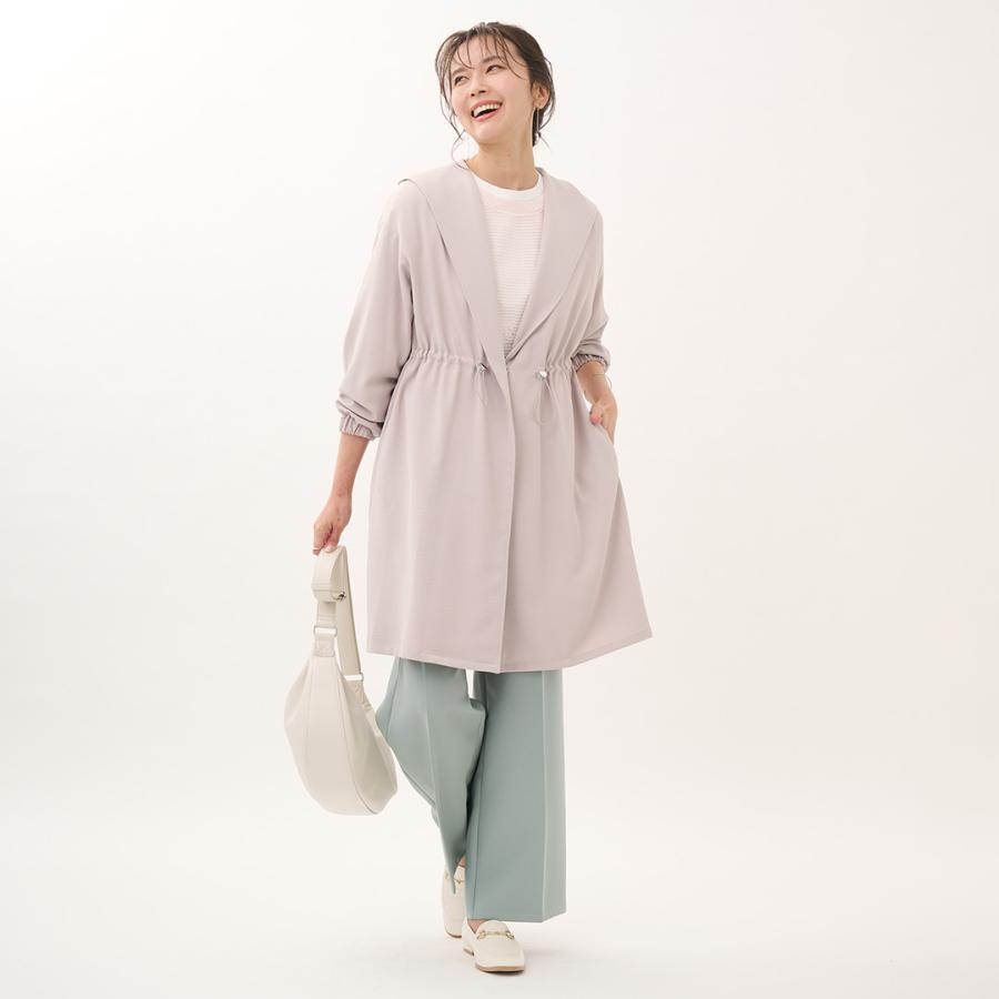 レディース アウター ガウン コート カーディガン ハーフコート ソフト 秋 おしゃれ  通販|カルゼワッシャーライトガウンコート  KEYUCA(ケユカ) | KEYUCA | 02