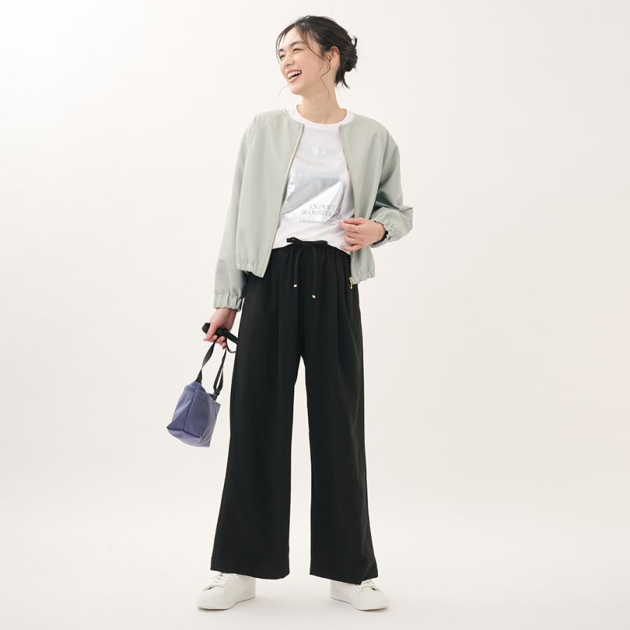 レディース アウター ブルゾン 合皮 ドルマン カジュアル 細見え ウォッシャブル 春 おしゃれ 通販|ドルマン合皮ブルゾン KEYUCA(ケユカ) | KEYUCA | 02