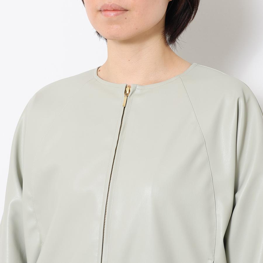 レディース アウター ブルゾン 合皮 ドルマン カジュアル 細見え ウォッシャブル 春 おしゃれ 通販|ドルマン合皮ブルゾン KEYUCA(ケユカ) | KEYUCA | 07