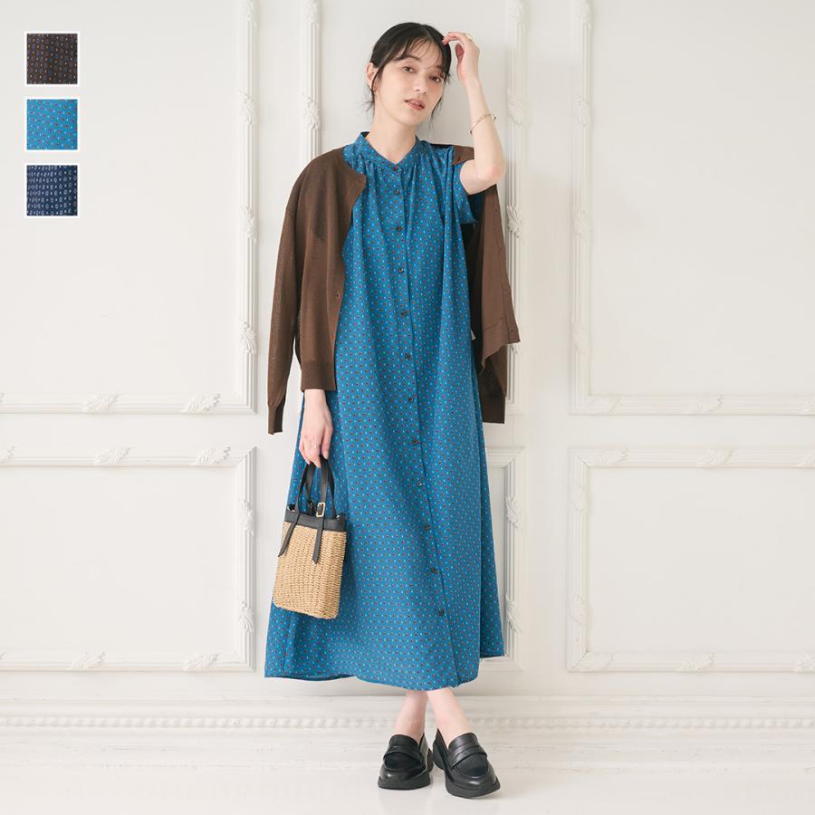 １０倍がゆ　あんぶれあ 後ギャザーのふんわりチュニックワンピ KEYUCA（ケユカ） レディース ワンピース ワンピ ギャザー プロバンス