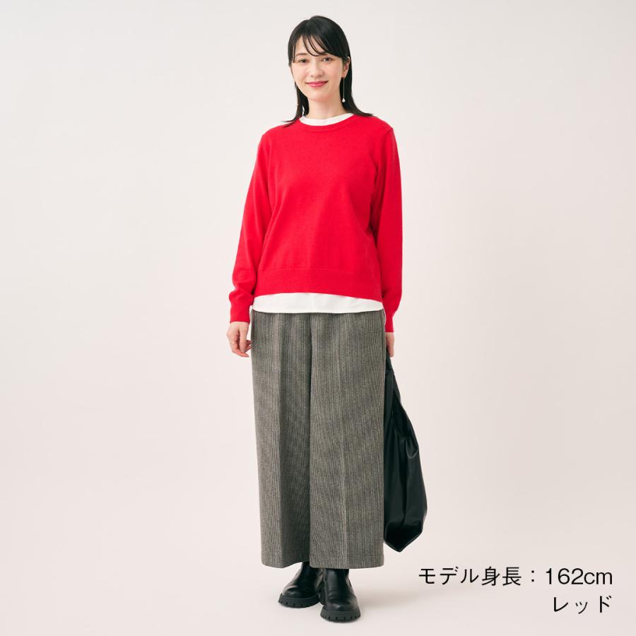 レディース トップス ニット 丸首 ベーシック ウォッシャブル 秋 冬 秋冬コーデ おしゃれ 通販|ベーシッククルーネックニットトップス KEYUCA(ケユカ) | KEYUCA | 02