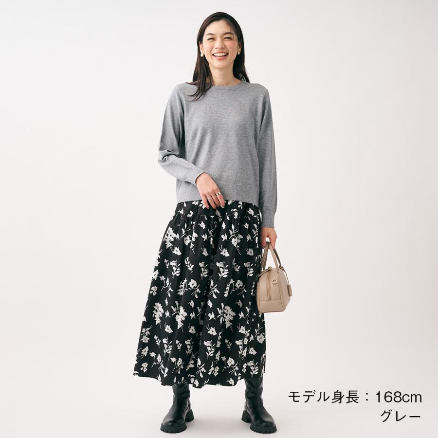 レディース トップス ニット 丸首 ベーシック ウォッシャブル 秋 冬 秋冬コーデ おしゃれ 通販|ベーシッククルーネックニットトップス KEYUCA(ケユカ) | KEYUCA | 01