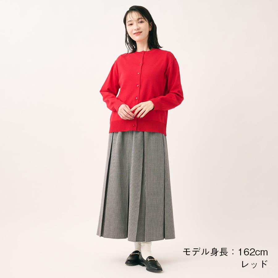 レディース トップス カーディガン ニット 丸首 ベーシック ウォッシャブル 秋 おしゃれ 通販|ベーシッククルーネックニットカーディガン KEYUCA(ケユカ) | KEYUCA | 04
