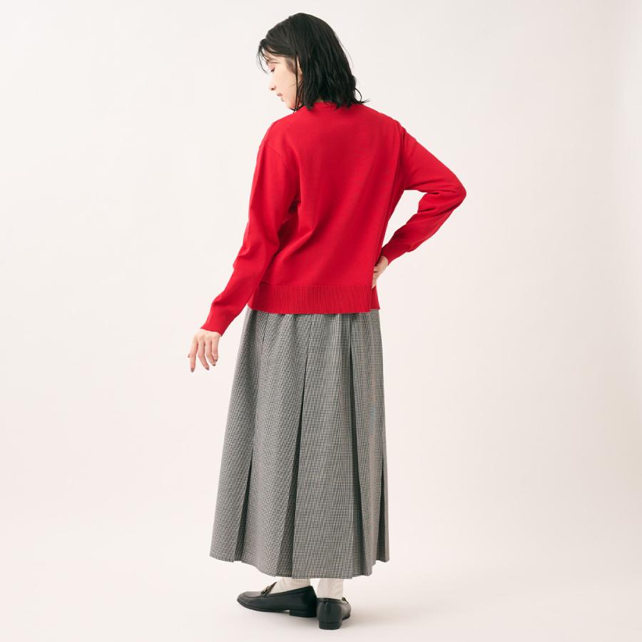 レディース トップス カーディガン ニット 丸首 ベーシック ウォッシャブル 秋 おしゃれ 通販|ベーシッククルーネックニットカーディガン KEYUCA(ケユカ) | KEYUCA | 06