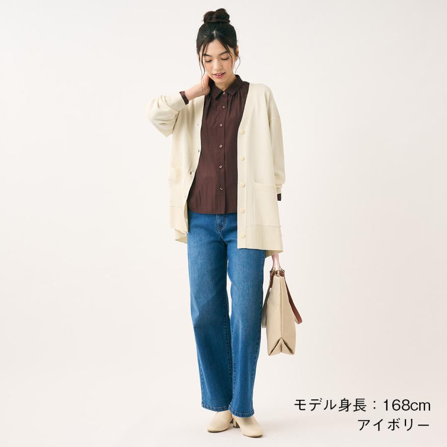レディース トップス カーディガン ロング ニットビッグシルエット ウォッシャブル 秋 おしゃれ 通販|ベーシックロングニットカーディガン KEYUCA(ケユカ) | KEYUCA | 01