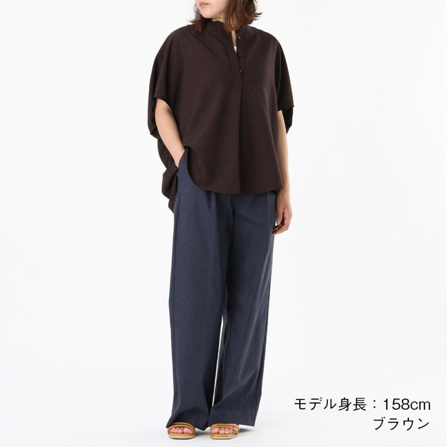 レディース トップス ブラウス プルオーバー 撥水 防汚 ウォッシャブル 秋 おしゃれ 通販|【すごナノ撥水】ギャザースリーブスキッパーブラウス KEYUCA(ケユカ) | KEYUCA | 02
