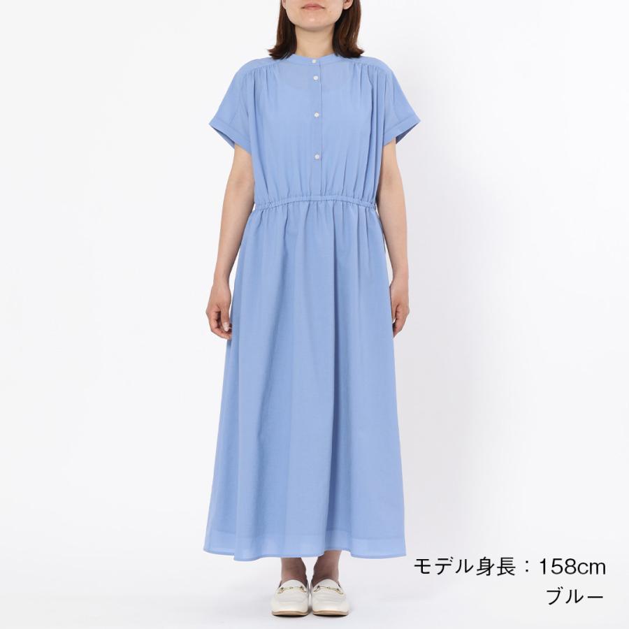 レディース ワンピース ワンピ ギャザー スタイルアップ 大人 ウォッシャブル 夏 おしゃれ 通販|ドライクロスウエストギャザーワンピース KEYUCA(ケユカ) | KEYUCA | 02