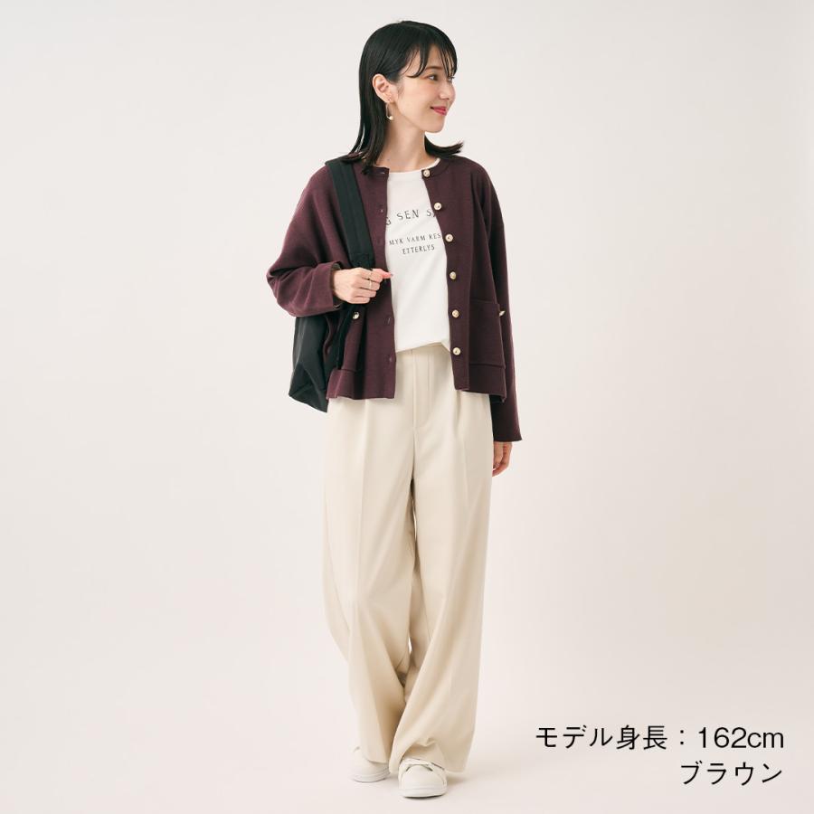 レディース トップス カーディガン タフニット 総針 中肉 ジャケット感覚 ウォッシャブル 冬 秋 おしゃれ 通販|タフニット総針カーディガン KEYUCA(ケユカ) | KEYUCA | 02