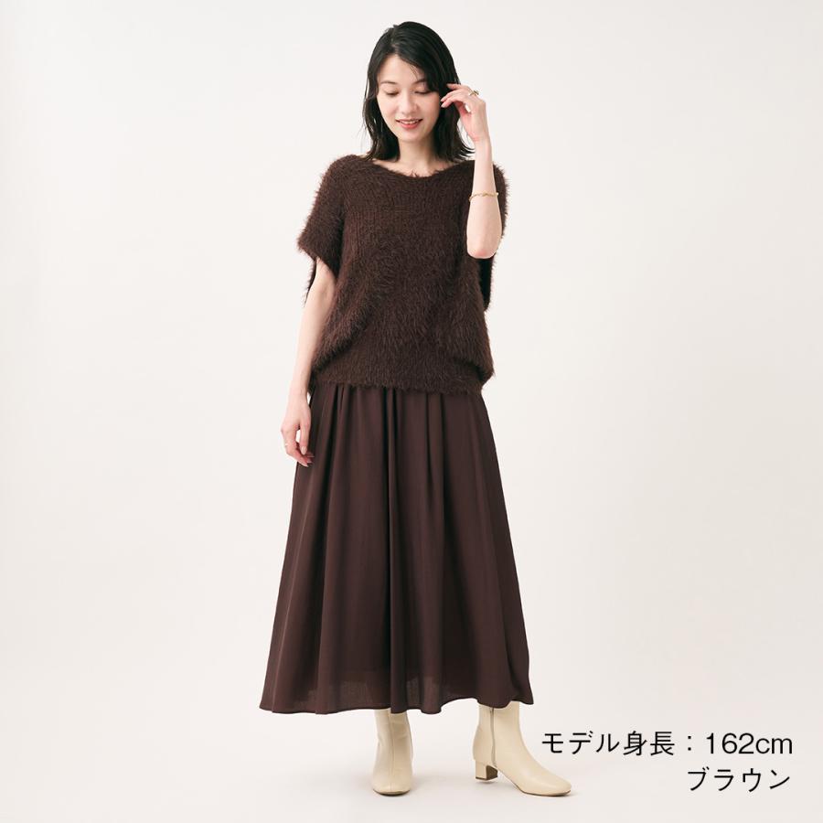 レディース ボトムス スカート ギャザー フレア 撥水 防汚 ウォッシャブル 夏 秋 おしゃれ 通販|【すごナノ撥水】ギャザーフレアスカート KEYUCA(ケユカ) | KEYUCA | 03