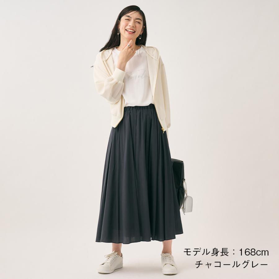 レディース ボトムス スカート ギャザー フレア 撥水 防汚 ウォッシャブル 夏 秋 おしゃれ 通販|【すごナノ撥水】ギャザーフレアスカート KEYUCA(ケユカ) | KEYUCA | 02