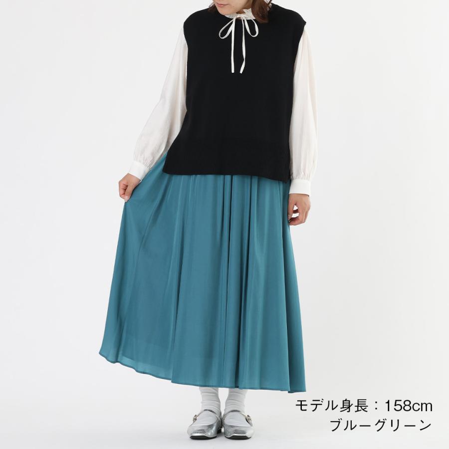 レディース ボトムス スカート ギャザー フレア 撥水 防汚 ウォッシャブル 夏 秋 おしゃれ 通販|【すごナノ撥水】ギャザーフレアスカート KEYUCA(ケユカ) | KEYUCA | 04