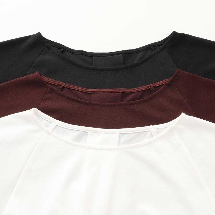 レディース トップス Tシャツ T カットソー 撥水 防汚 ウォッシャブル 夏 秋 おしゃれ 通販|【すごナノ撥水】スリーブタックデザインTシャツ KEYUCA(ケユカ) | KEYUCA | 11