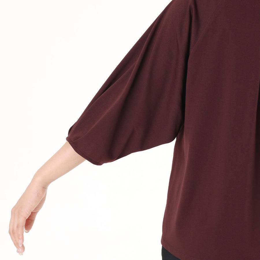 レディース トップス Tシャツ T カットソー 撥水 防汚 ウォッシャブル 夏 秋 おしゃれ 通販|【すごナノ撥水】スリーブタックデザインTシャツ KEYUCA(ケユカ) | KEYUCA | 07