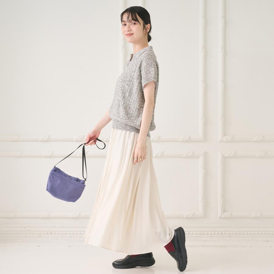 レディース トップス ニット スキッパー ポロ ポロシャツ 綿混 ウォッシャブル 夏 秋 おしゃれ 通販|ミックス糸スキッパーニットトップス KEYUCA(ケユカ) | KEYUCA | 04