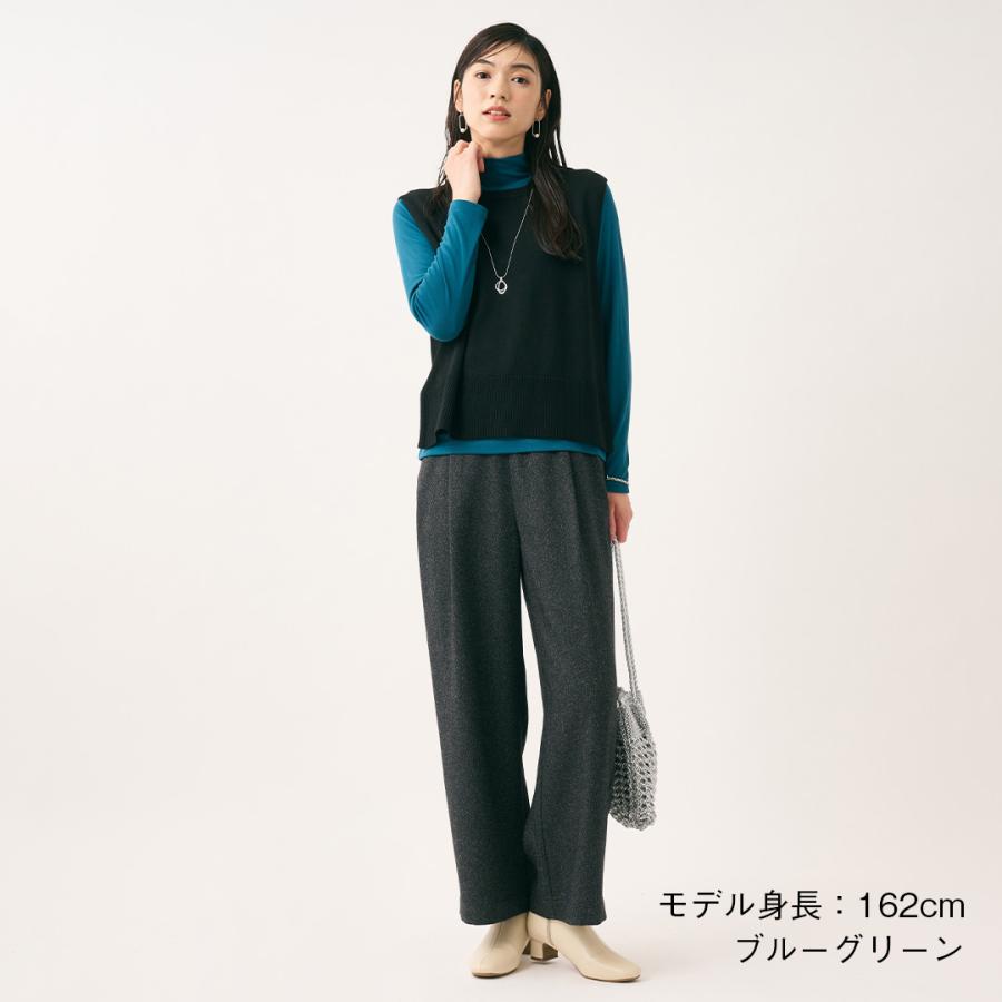 レディース トップス プルオーバー カットソー 長袖 ハイネック UV 吸水 速乾 ウォッシャブル 秋 おしゃれ 通販|シアーハイネックプルオーバー KEYUCA(ケユカ) | KEYUCA | 04
