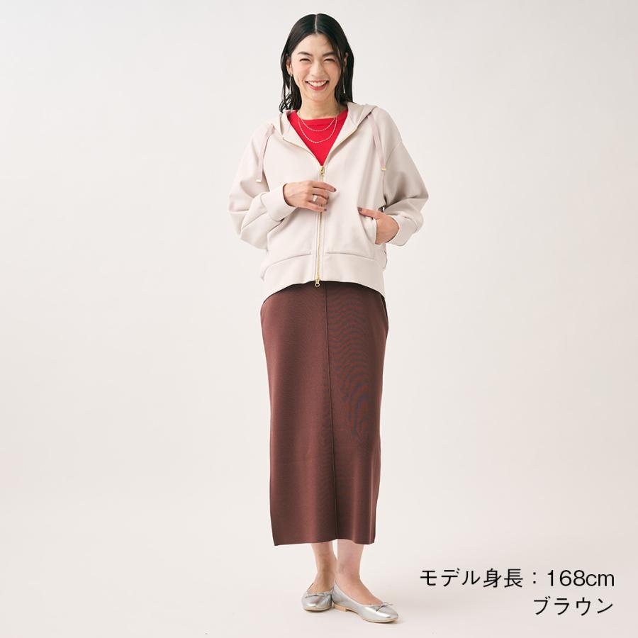 レディース ボトムス スカート Iライン タフニット 定番 ウォッシャブル 秋 おしゃれ 通販|タフニット I ラインスカート KEYUCA(ケユカ) | KEYUCA | 03
