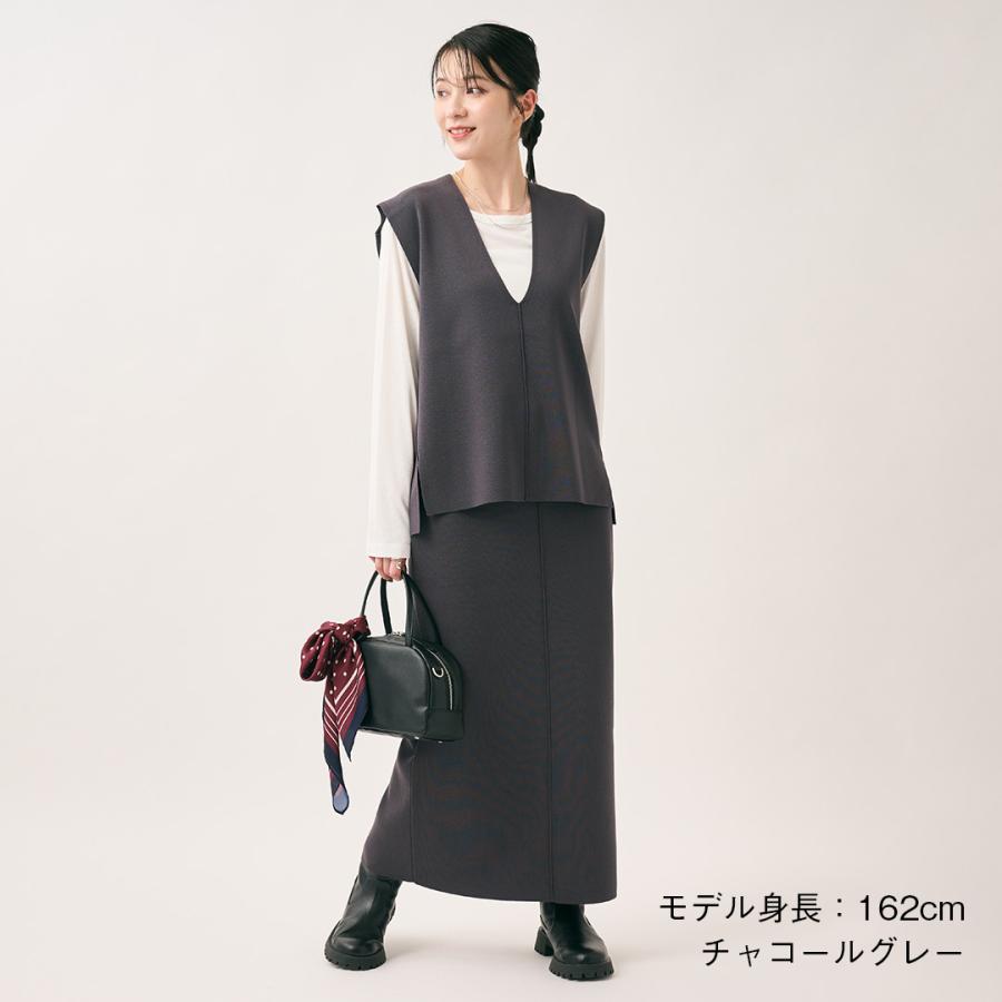 レディース ボトムス スカート Iライン タフニット 定番 ウォッシャブル 秋 おしゃれ 通販|タフニット I ラインスカート KEYUCA(ケユカ) | KEYUCA | 01