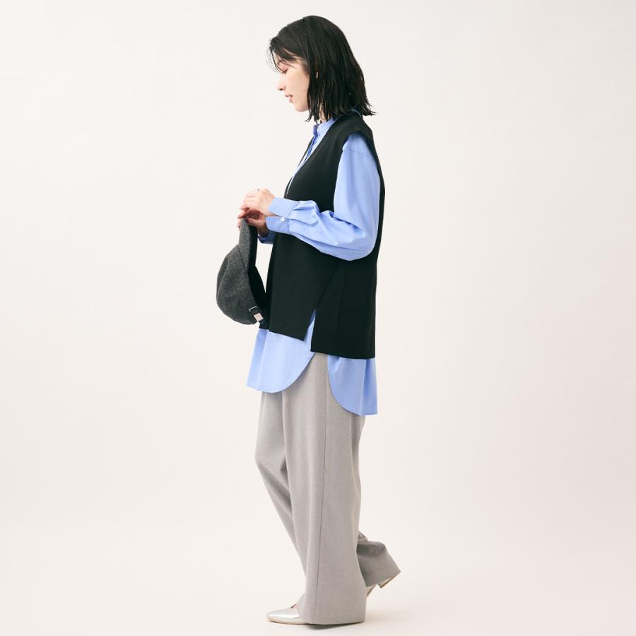 レディース トップス ベスト Vネック タフニット 定番 ゆったり ウォッシャブル 秋 おしゃれ 通販|タフニットサイドシームVネックベスト KEYUCA(ケユカ) | KEYUCA | 04