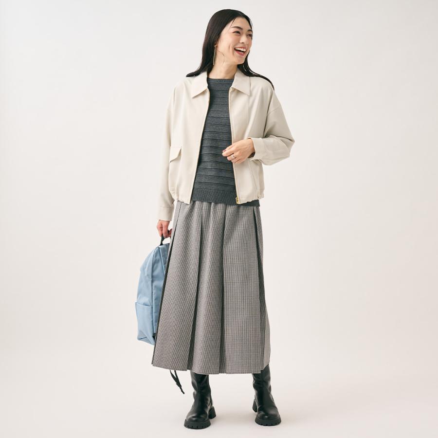 レディース トップス ニット ボーダー UV シワになりにくい 吸水 速乾 ウォッシャブル 秋 おしゃれ 通販|シャドーボーダーニットトップス KEYUCA(ケユカ) | KEYUCA | 06