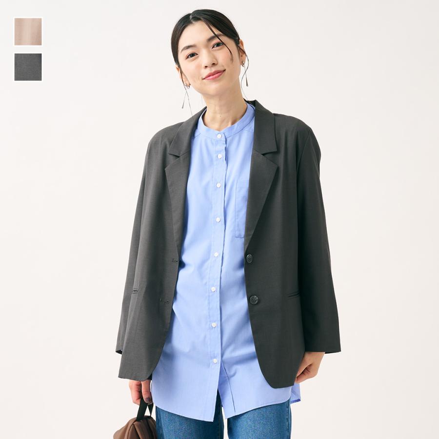 レディース アウター ジャケット シングル シャツジャケット 薄手 羽織り ウォッシャブル 秋 おしゃれ 通販|シングルブレストシャツジャケット KEYUCA(ケユカ) | KEYUCA