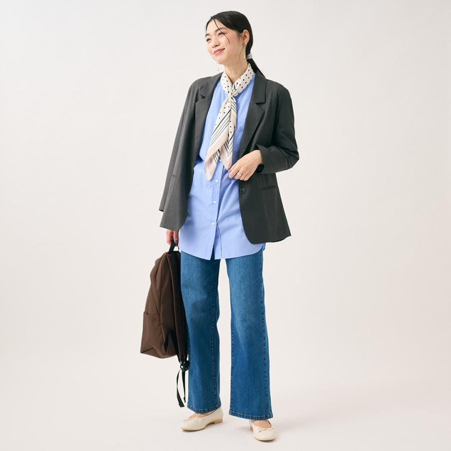 レディース アウター ジャケット シングル シャツジャケット 薄手 羽織り ウォッシャブル 秋 おしゃれ 通販|シングルブレストシャツジャケット KEYUCA(ケユカ) | KEYUCA | 05