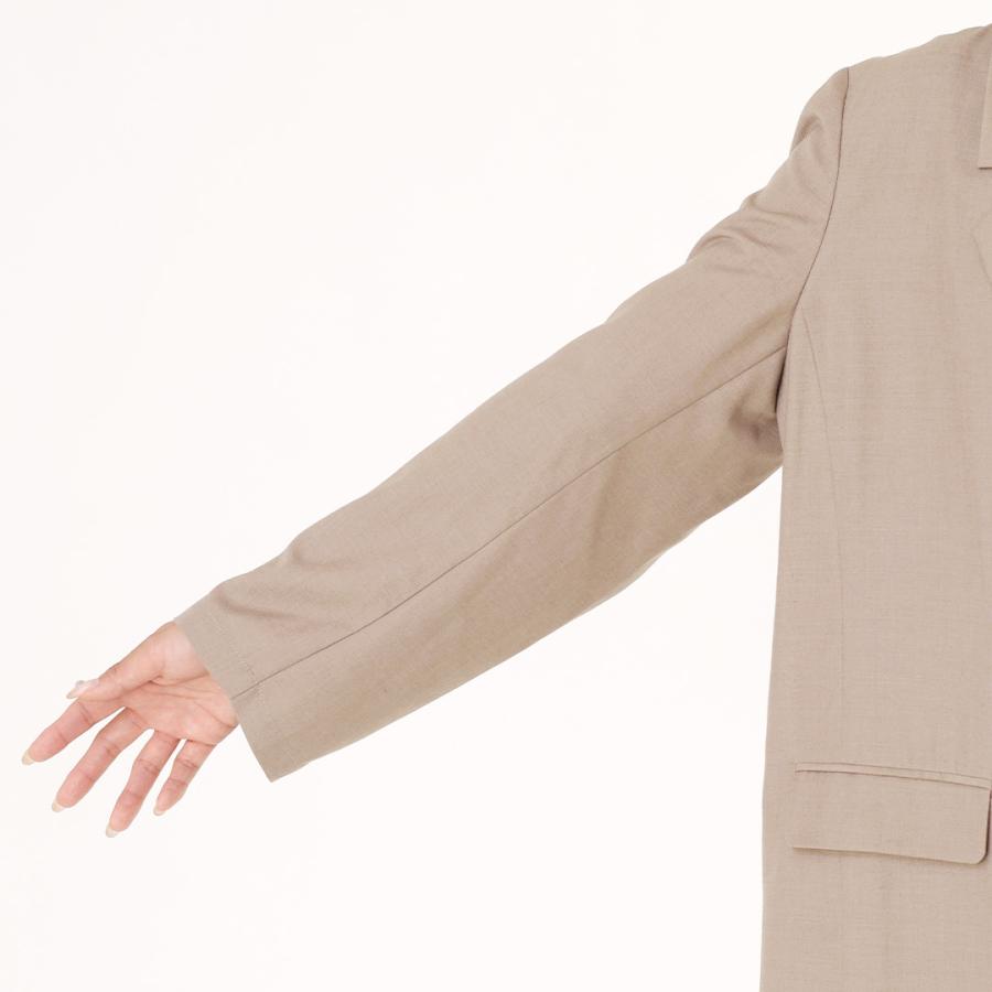 レディース アウター ジャケット シングル シャツジャケット 薄手 羽織り ウォッシャブル 秋 おしゃれ 通販|シングルブレストシャツジャケット KEYUCA(ケユカ) | KEYUCA | 09