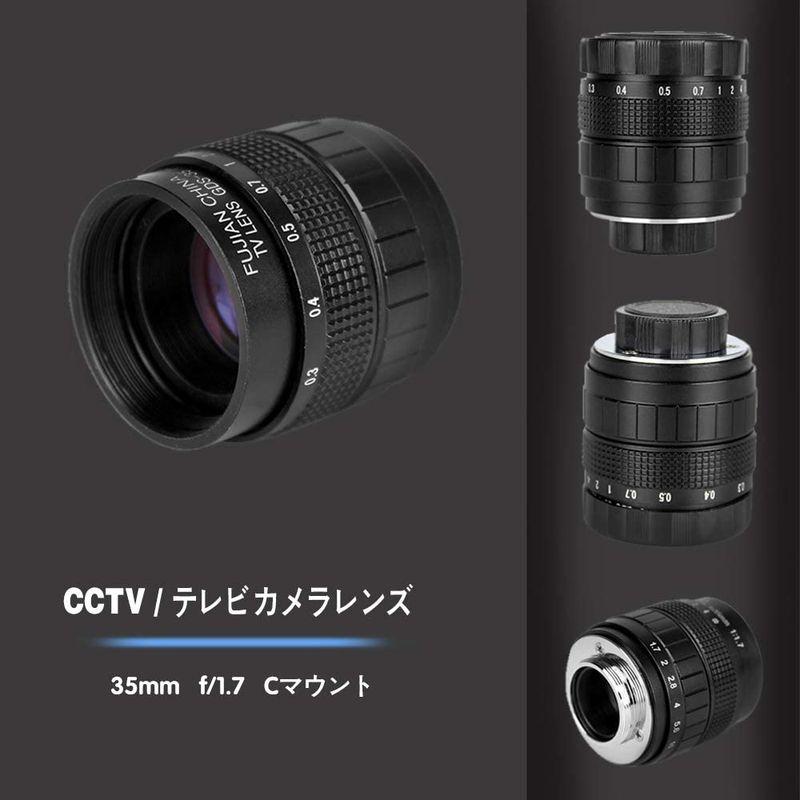 83%OFF!】【83%OFF!】(バシュポ) Pixco CCTVレンズ 35mm F 1.7 Cマウントテレビカメラレンズ Fujifilm 富士 カメラ (ブラック) レンズアクセサリー