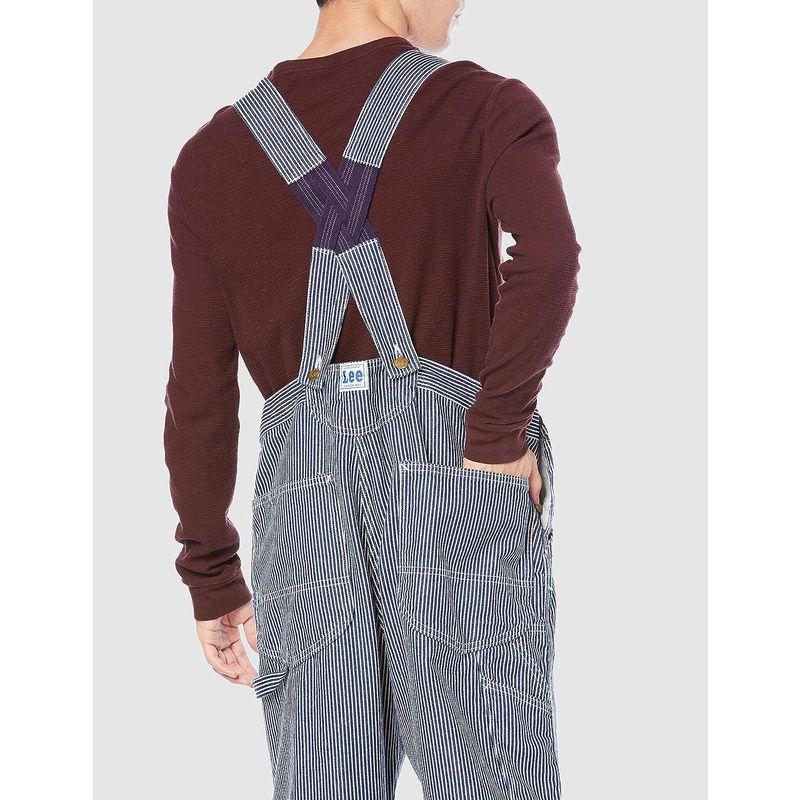 リー　オーバーオール　DUNGAREES　OVERALLS　ヒッコリー　LOW-BACK　XS