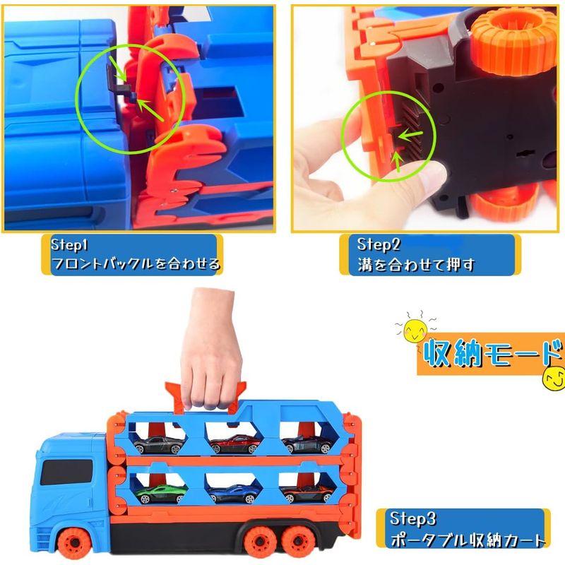 KeyAngel 車おもちゃ 建設車両セット カタパルト式大きいサイズの車 男の子おもちゃ お誕生日プレゼントランキング 知育玩具 ミニカー｜keywest-store｜06