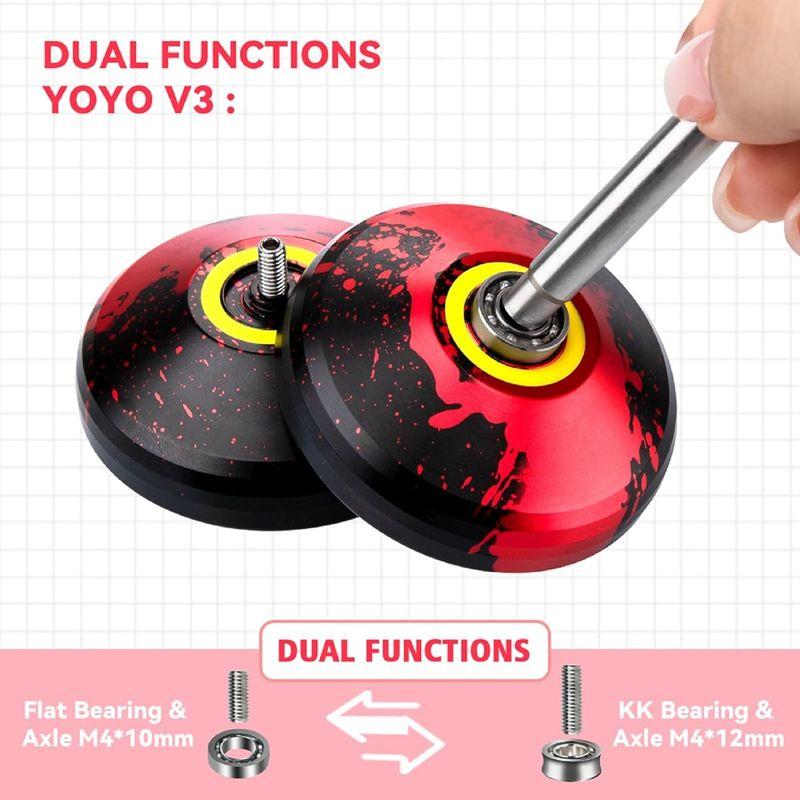 MAGICYOYO プロフェッショナル レスポンシブ ヨーヨー V3 メタルヨーヨー 子供用 初心者用 合金ヨーヨー 大人用 KKベアリング｜keywest-store｜07