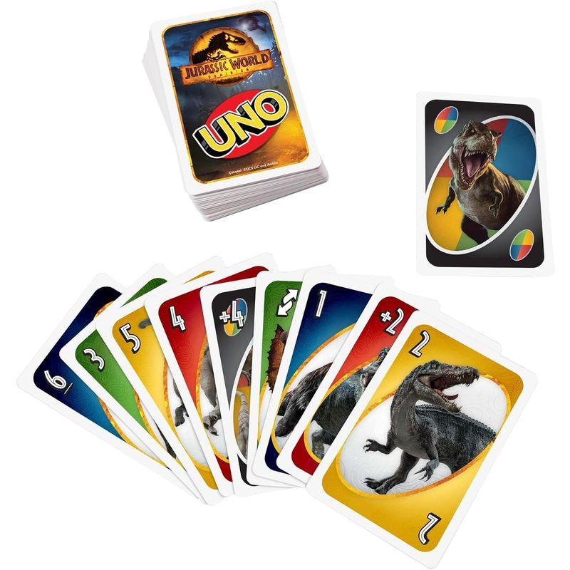 マテルゲーム(Mattel Game) ウノ(UNO) ジュラシック・ワールド/新たなる支配者 7才~ HMY60｜keywest-store｜06