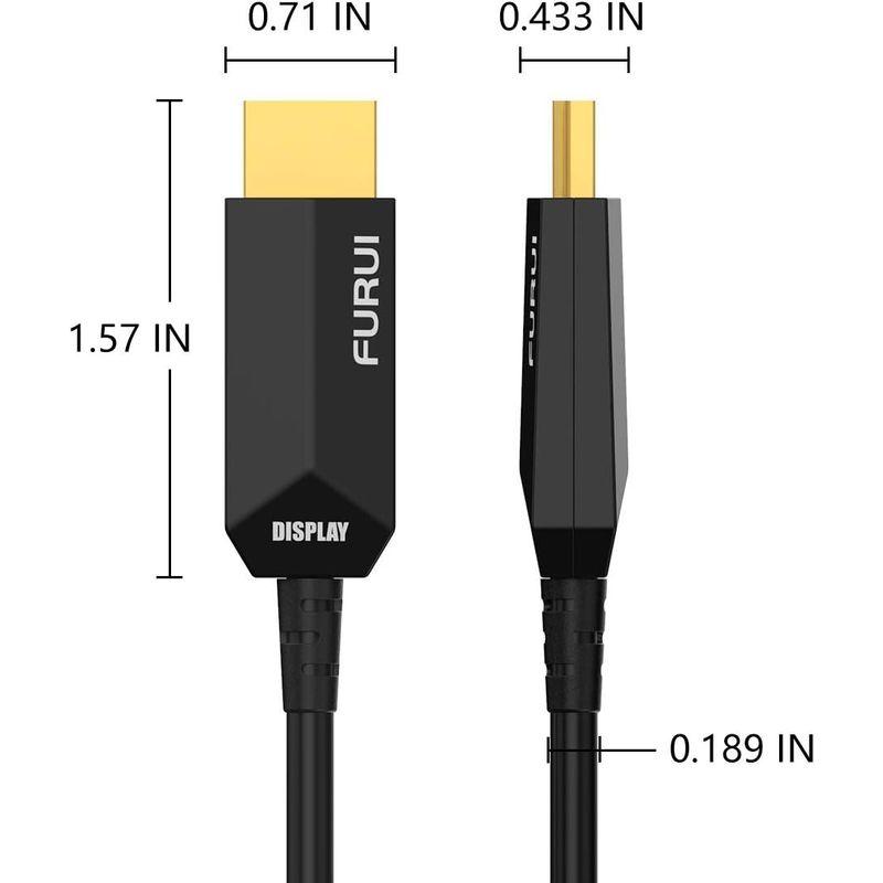 8K HDMI 2.1 光 ファイバ ケーブル 15M、FURUI 48Gbps HDMI 2.1 ケーブル サポート 8K@60Hz, 4｜keywest-store｜10