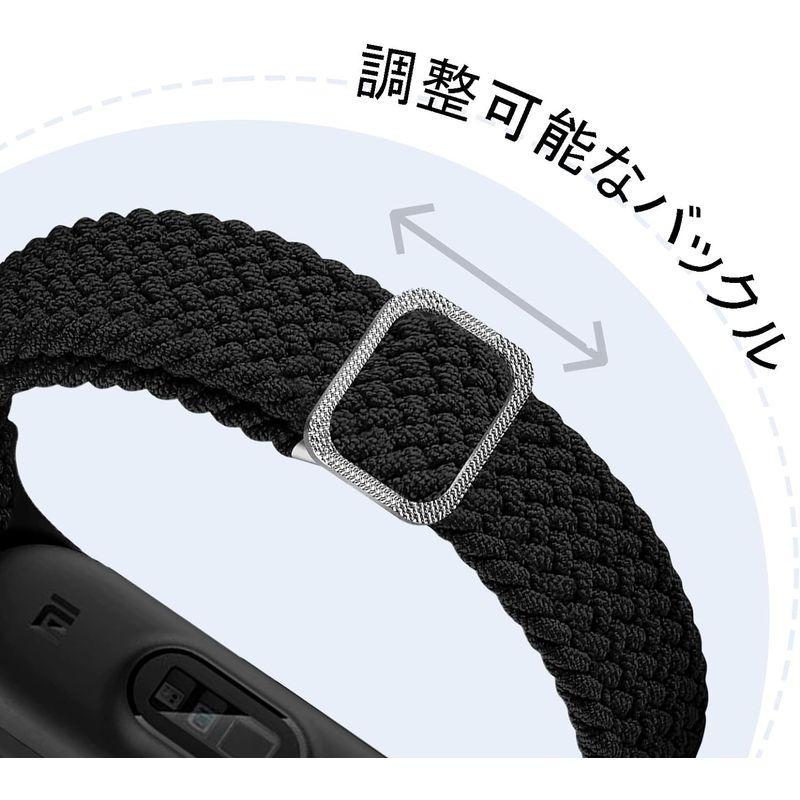 Etsbaocy 交換用バンド Xiaomi Mi Band 7 / Xiaomi Smart Band 7 対応 交換ベルト 編み込み 伸｜keywest-store｜09