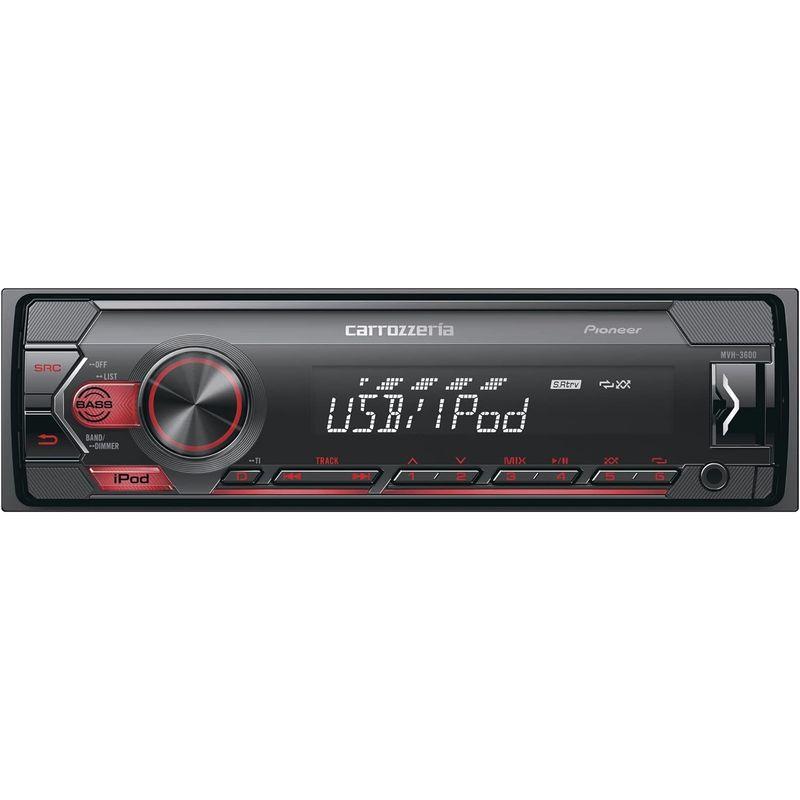 Pioneer パイオニア オーディオ MVH-3600 1D メカレス USB iPod iPhone AUX カロッツェリア｜keywest-store｜04