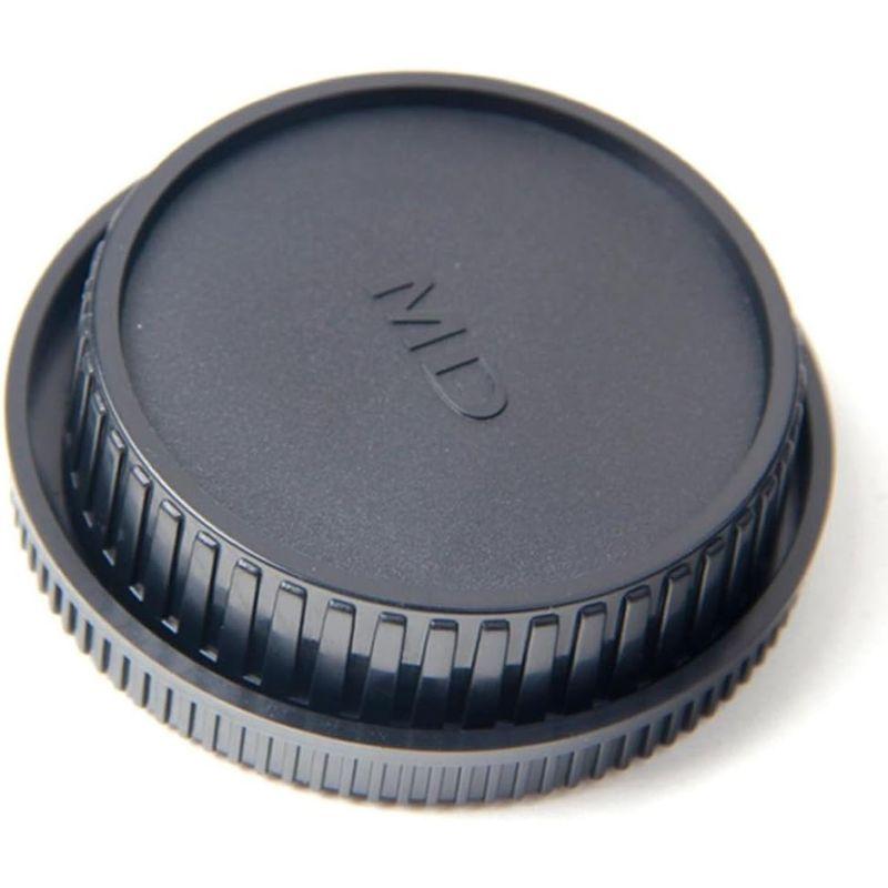 Minolta MD Lens ミノルタ MD レンズ プラスチック製 交換 ブラック ボディ キャップ と リア レンズ キャップ｜keywest-store｜05