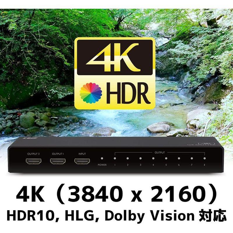 4K60Hz対応1入力8出力HDMI分配器 RS-HDSP8P-4K｜keywest-store｜07