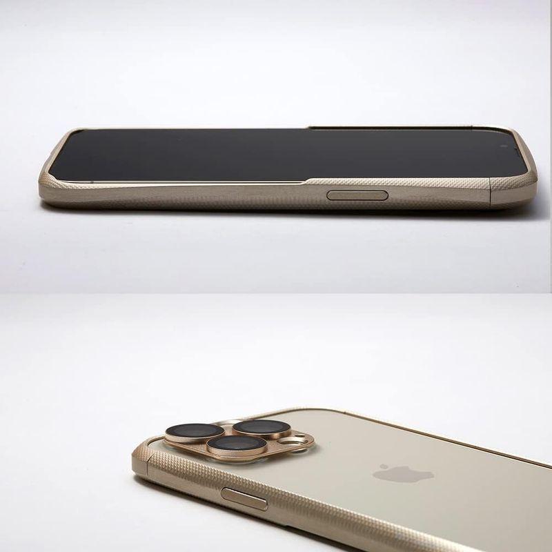 iPhone 13 Pro / 13 アルミニウム バンパー 電波干渉軽減仕様 CLEAVE Bumper (ゴールド) ディーフ｜keywest-store｜04