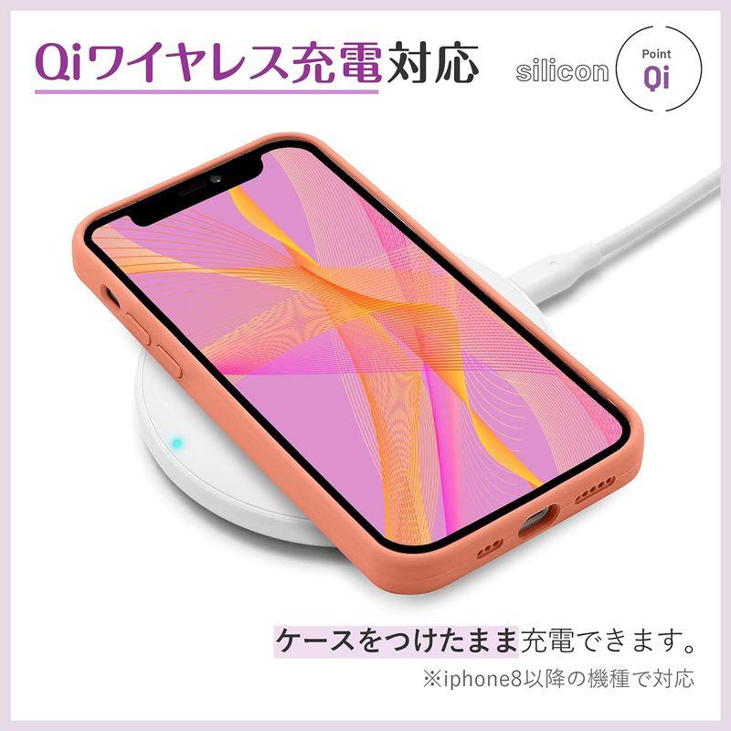MINTY iPhone XR ケース シリコン 耐衝撃 指紋防止 コーラルオレンジ｜keywest-store｜05