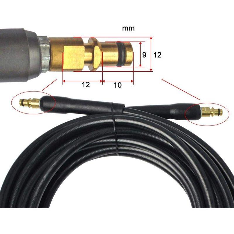 zmart 高圧洗浄機 延長 ホース 10メートル ケルヒャーK2 K3 K4 K5 K6 K7 高圧クリーナー パイプ コード 洗車機 水｜keywest-store｜02